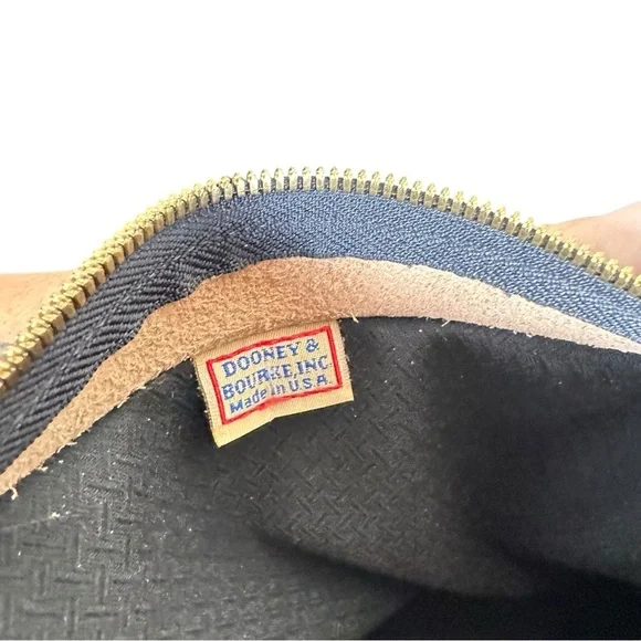 DOONEY & BOURKE Vintage Canvas Leather Trim Shoulder Purse - Picture 14 of 15